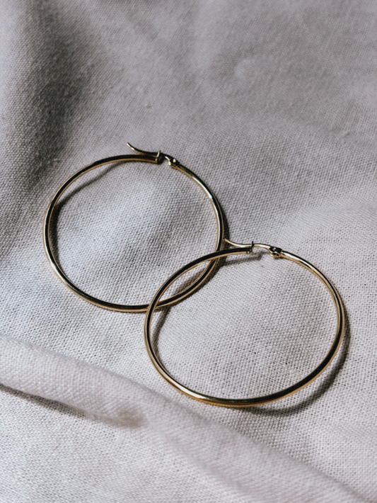 LUMA HOOP 45mm Ohrring | Earring Gold