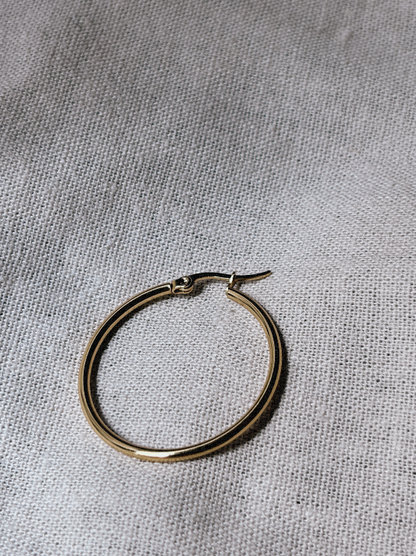 LUMA HOOP 25mm Ohrring | Earring Gold