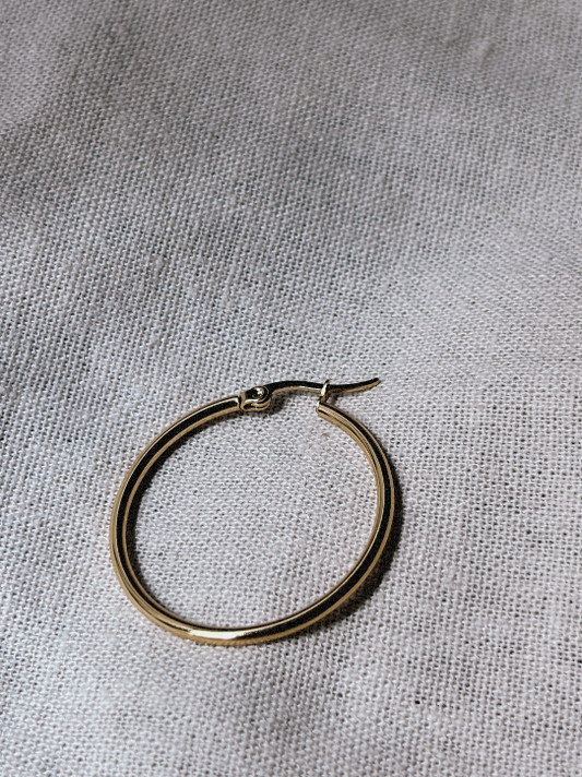 LUMA HOOP 25mm Ohrring | Earring Gold