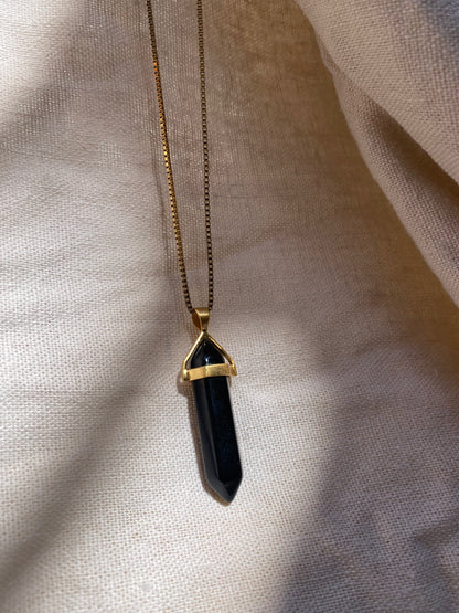 BELLE BLACK ONYX Halskette | Necklace Gold