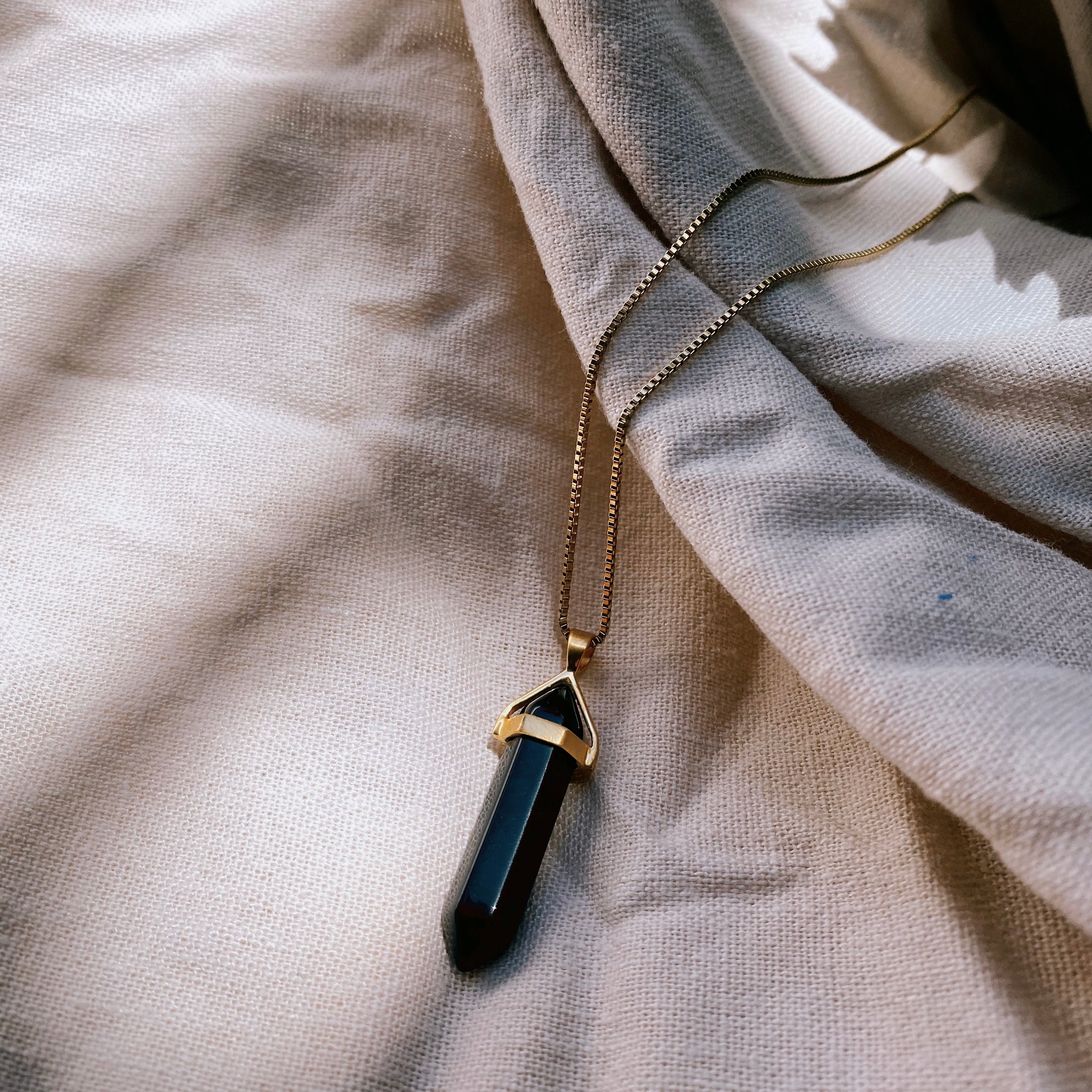 BELLE BLACK ONIX Halskette | Necklace Gold