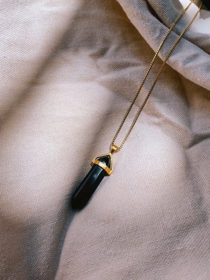 BELLE BLACK ONYX Halskette | Necklace Gold