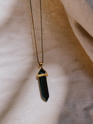 BELLE BLACK ONIX Halskette | Necklace Gold