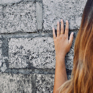 AYU thin GOLD glatt Ring Gold - The Santai Collection