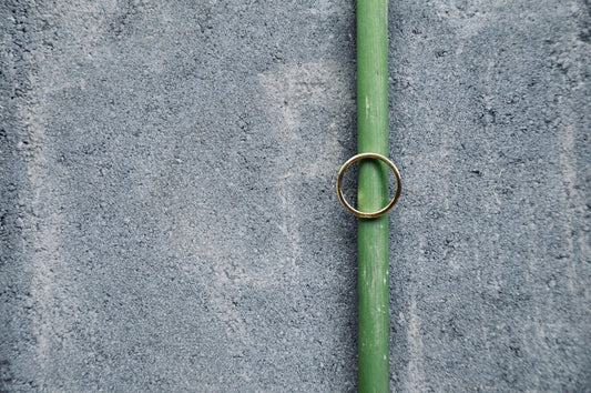 AYU thin GOLD glatt Ring Gold - The Santai Collection