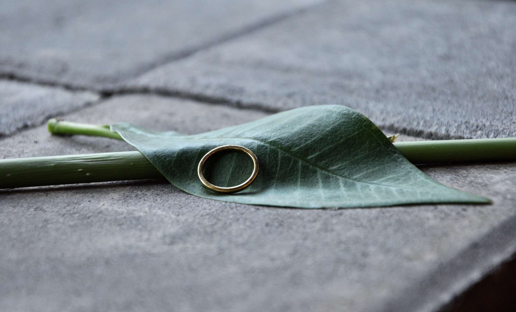 AYU thin GOLD glatt Ring Gold - The Santai Collection