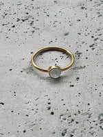 DEWI shiny Rosenquarz Ring Gold - The Santai Collection