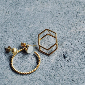 DANI matt Ohrring | Earring Gold - The Santai Collection