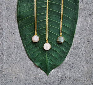 HANA Rosenquarz Halskette | Necklace Gold - The Santai Collection