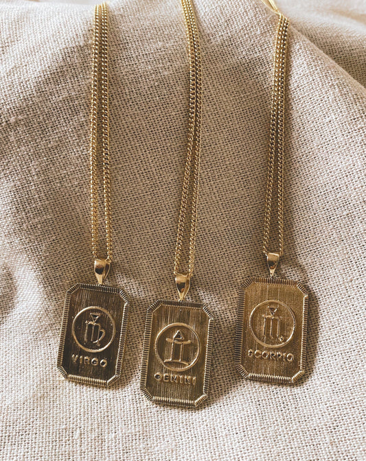ZODIAC. Collection GEMINI | ZWILLING Halskette | Necklace Gold | Sternzeichen Kette