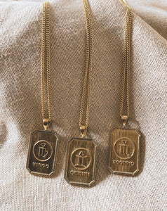 ZODIAC. Collection GEMINI | ZWILLING Halskette | Necklace Gold | Sternzeichen Kette