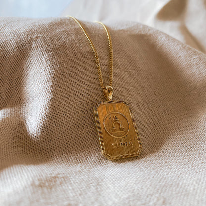 ZODIAC. Collection LIBRA |  WAAGE Halskette | Necklace Gold | Sternzeichen Kette