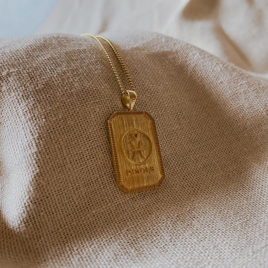 ZODIAC. Collection PISCES | FISCH Halskette | Necklace Gold | Sternzeichen Kette