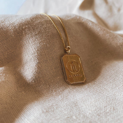 ZODIAC. Collection SCORPIO | SKORPION Halskette | Necklace Gold | Sternzeichen Kette