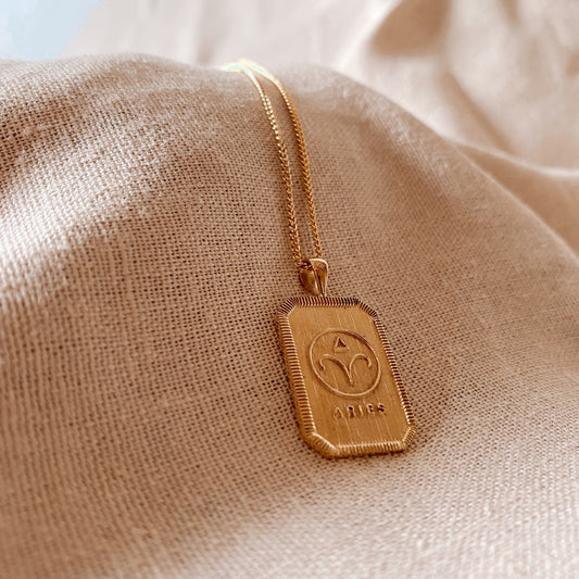 ZODIAC. Collection ARIES | WIDDER Halskette | Necklace Gold | Sternzeichen Kette
