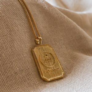 ZODIAC. Collection AQUARIUS | WASSERMANN Halskette | Necklace Gold | Sternzeichen Kette