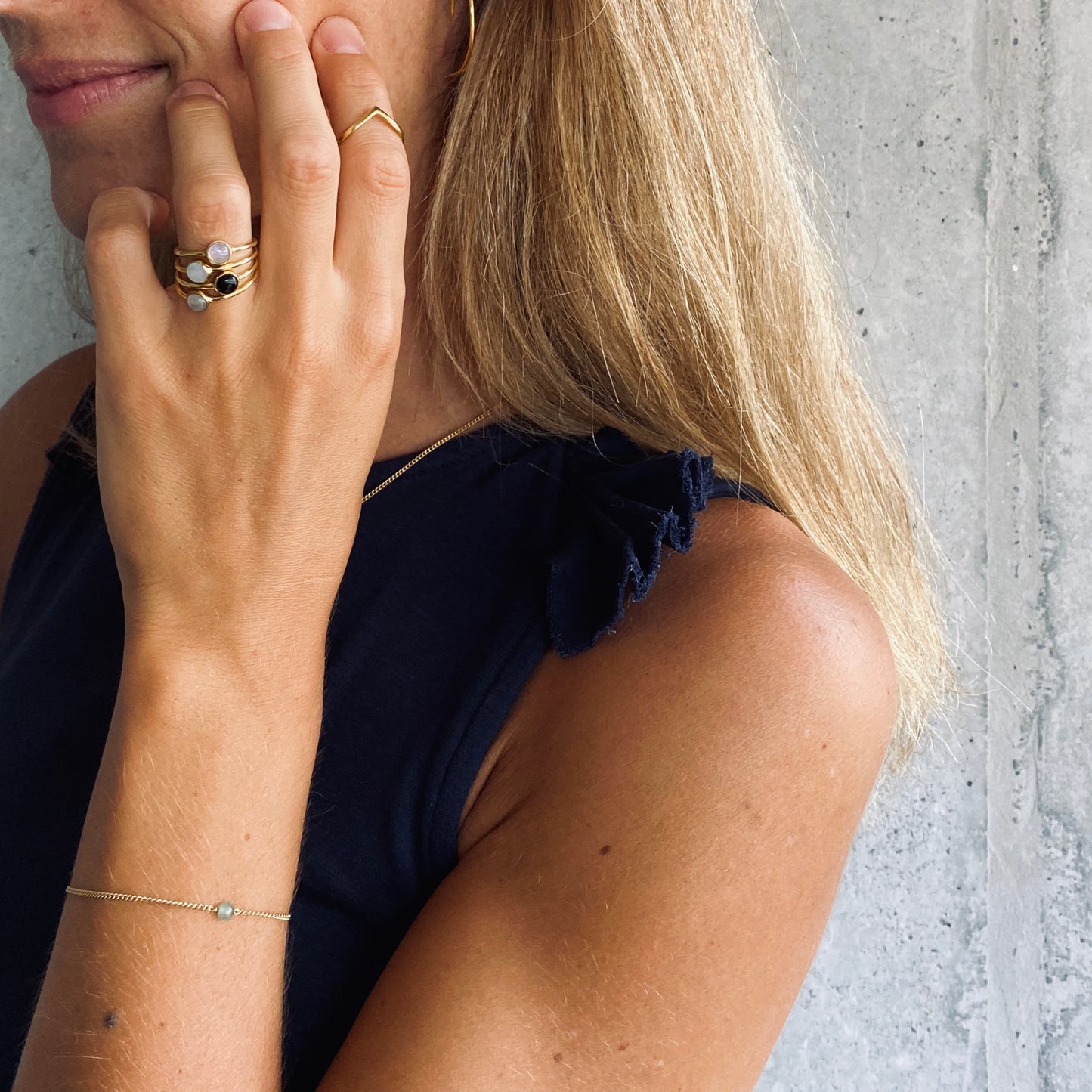 NALILET Aventurin Armschmuck | Bracelet Gold