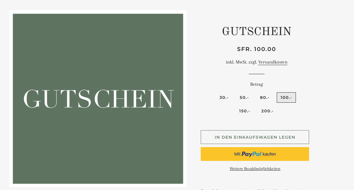 GUTSCHEIN | GIFT CARD - The Santai Collection