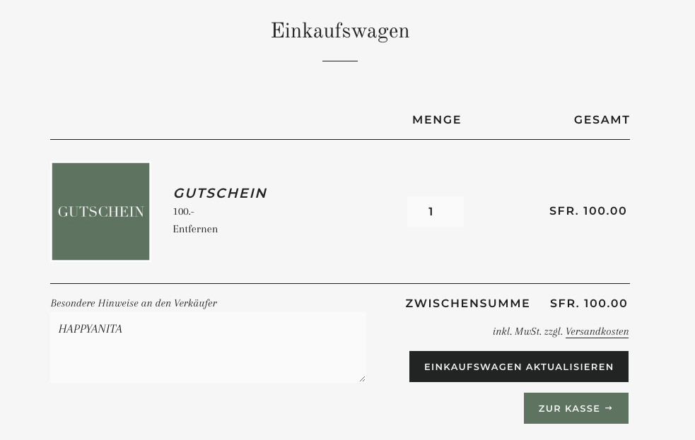 GUTSCHEIN | GIFT CARD - The Santai Collection