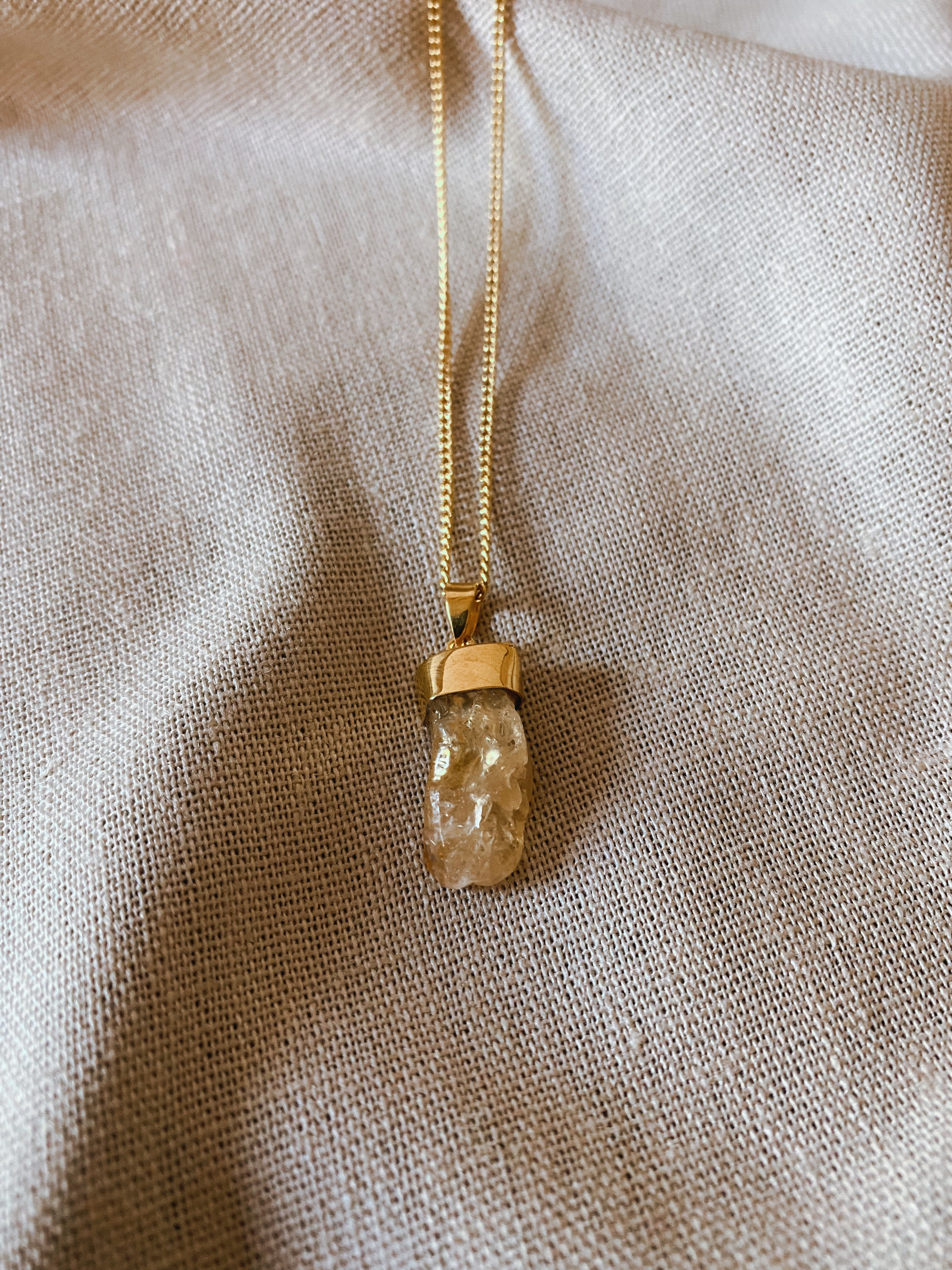 MENTARI CITRIN Halskette | Necklace Gold