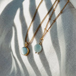 HANA AMAZONIT SMALL Halskette | Necklace Gold