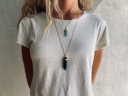 BELLE BLACK ONYX Halskette | Necklace Gold