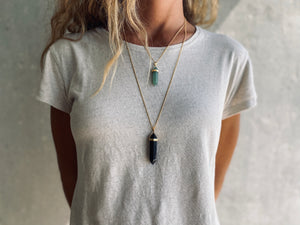 BELLE BLACK ONIX Halskette | Necklace Gold