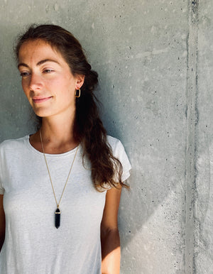 BELLE BLACK ONIX Halskette | Necklace Gold