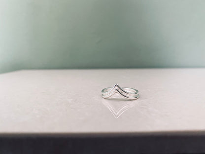 ARINI DOUBLE Ring Silver