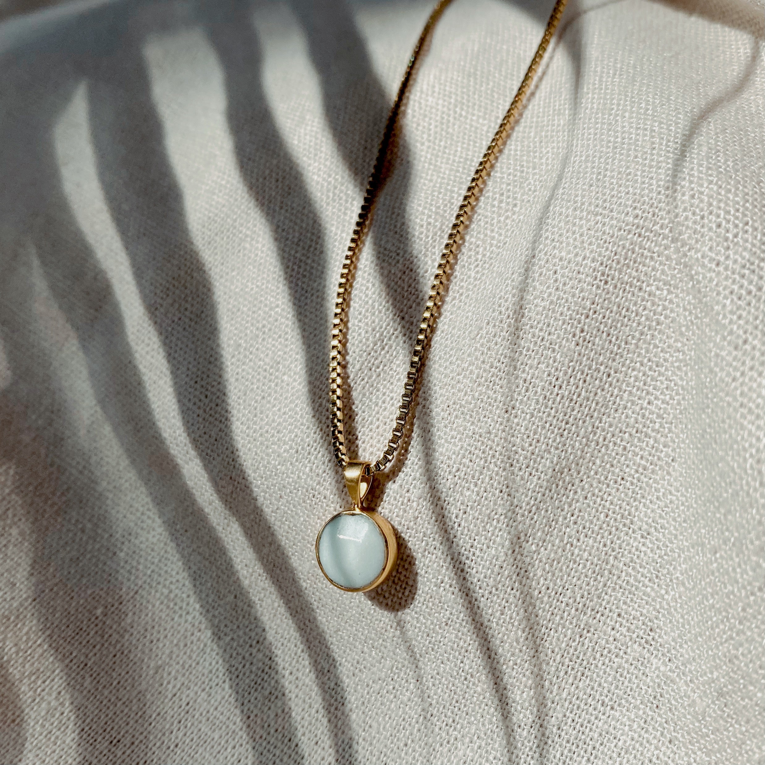 HANA AMAZONIT SMALL Halskette | Necklace Gold my
