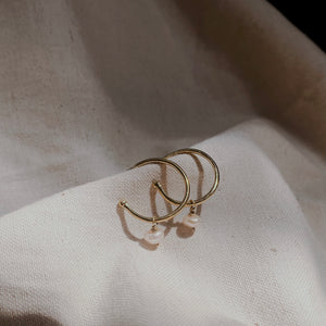 LIV Ohrring ROSÉ PEARL  | Earring Gold