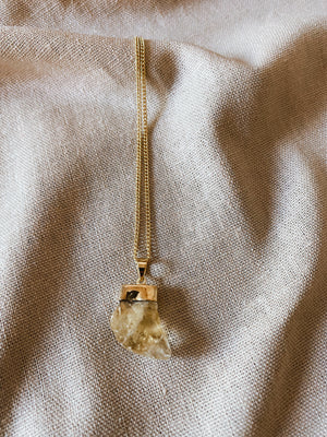 MENTARI CITRIN Halskette | Necklace Gold