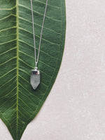 GITA Rosenquarz Halskette | Necklace Silver