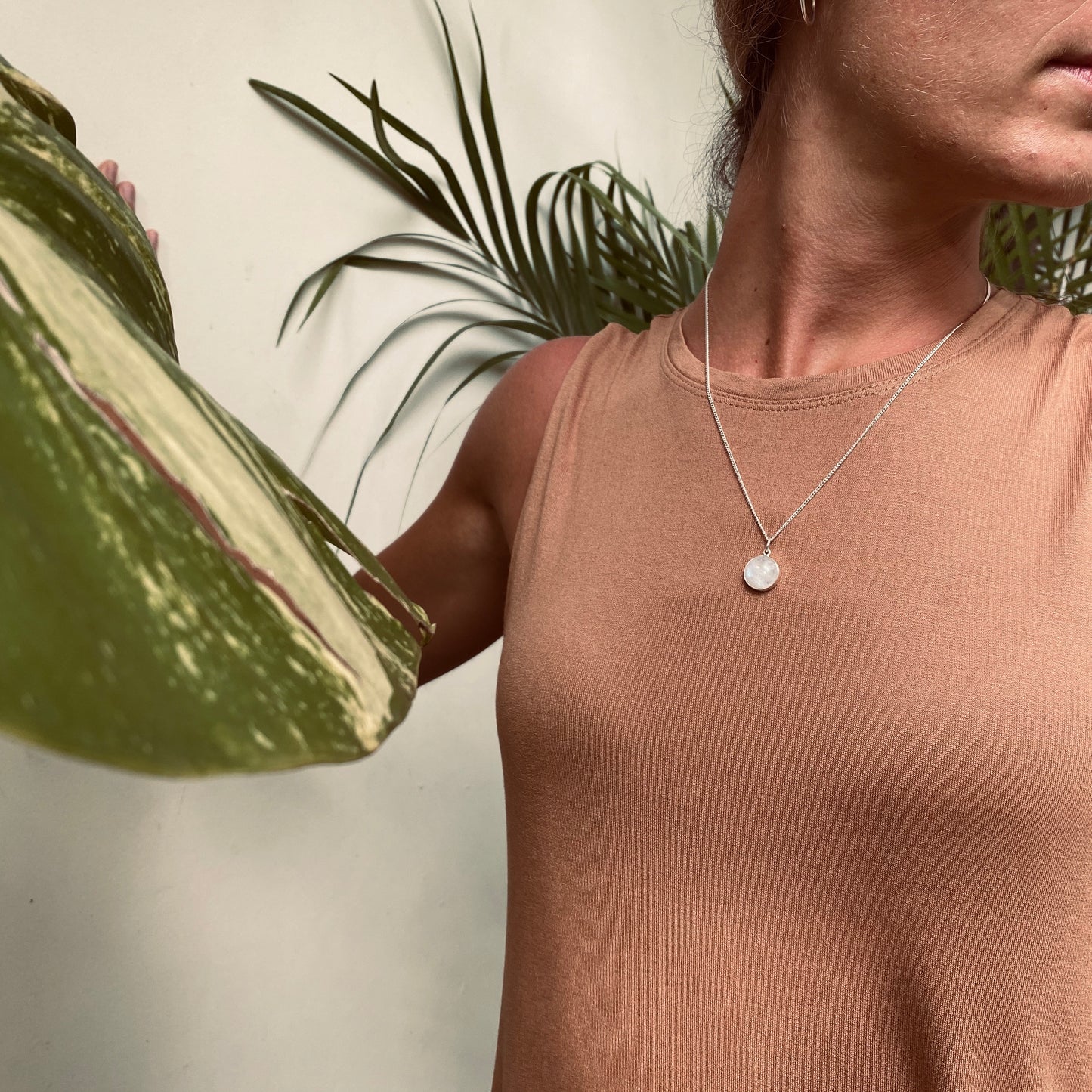 HANA Mondstein Halskette | Necklace Silver