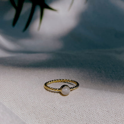 SENANG ROSEQUARZ Ring Gold