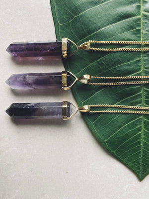 BELLE AMETHYST Halskette | Necklace Gold