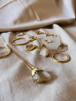 MENTARI CITRIN Halskette | Necklace Gold