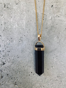 BELLE BLACK AGATE Halskette | Necklace Gold