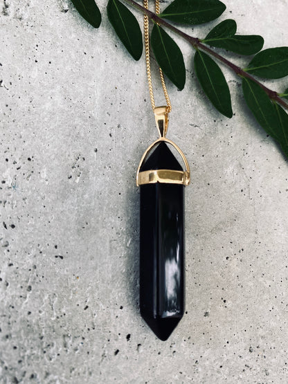 BELLE BLACK ONYX Halskette | Necklace Gold