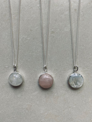 HANA ROSENQUARZ Halskette | Necklace Silver