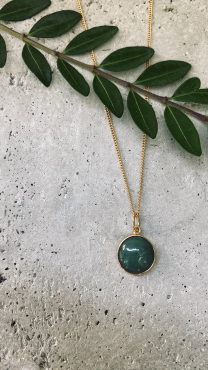 HANA AVENTURIN 10mm Halskette | Necklace Gold