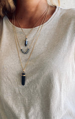 BELLE BLACK AGATE Halskette | Necklace Gold