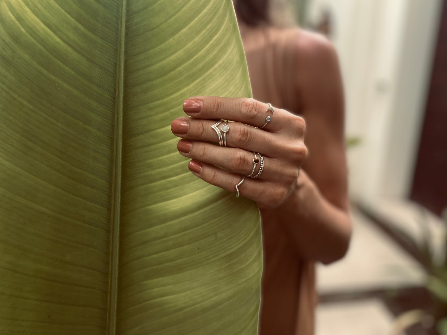 DEWI ROSEQUARZ Ring Silver