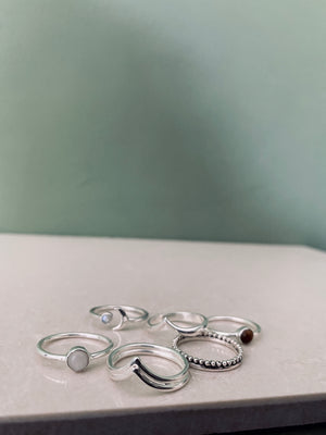 ARINI DOUBLE Ring Silver