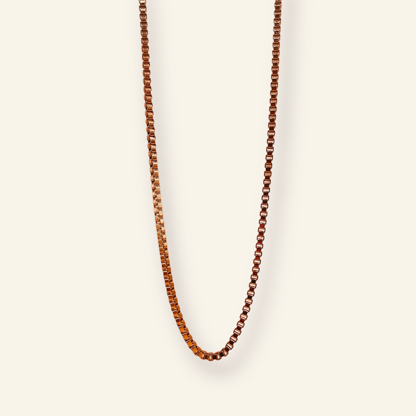 BOX CHAIN 60cm 1.1mm Stainless Steel für das Modell BELLE Halskette | Necklace Gold