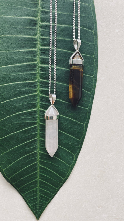 BELLE ROSEQUARZ Halskette | Necklace Silver
