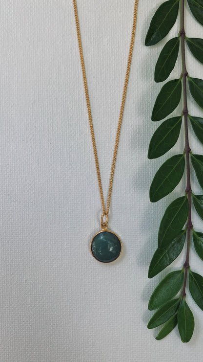 HANA AVENTURIN 10mm Halskette | Necklace Gold