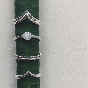 DEWI ROSEQUARZ Ring Silver