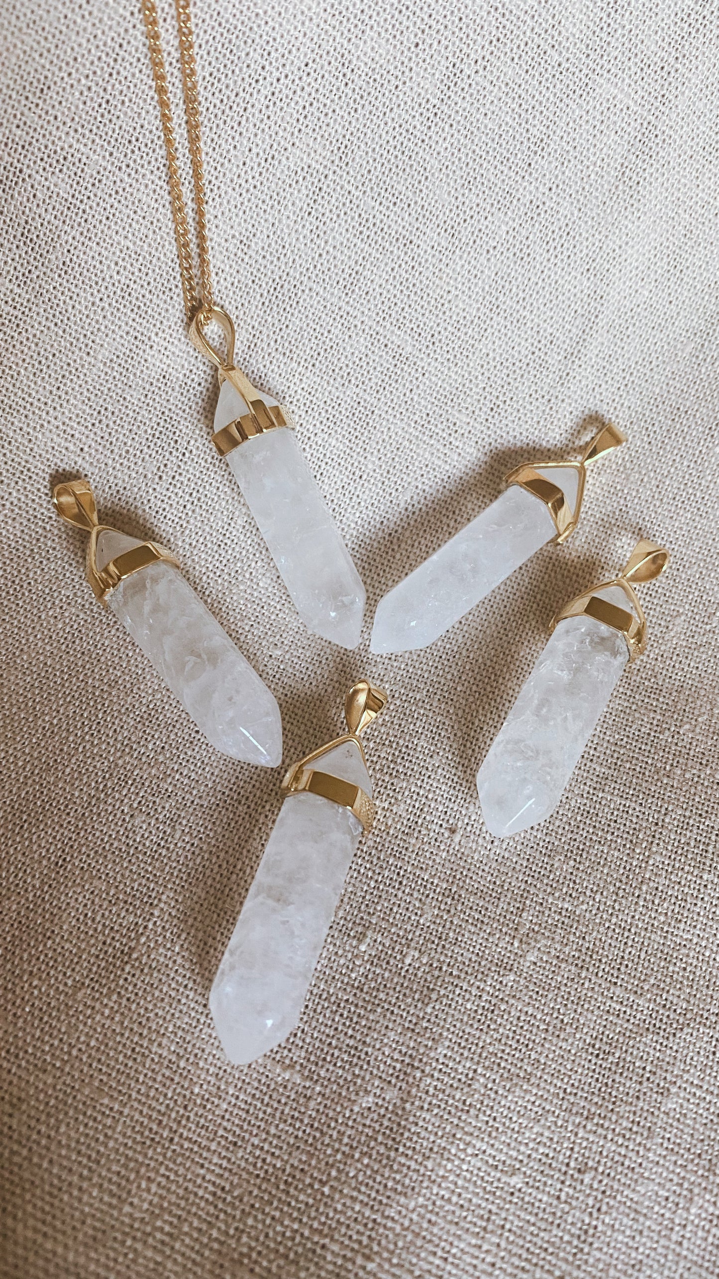 BELLE Crystal Halskette | Necklace Gold