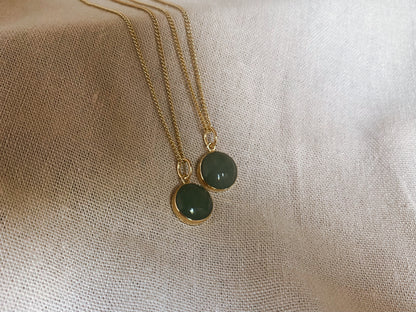 HANA AVENTURIN 10mm Halskette | Necklace Gold
